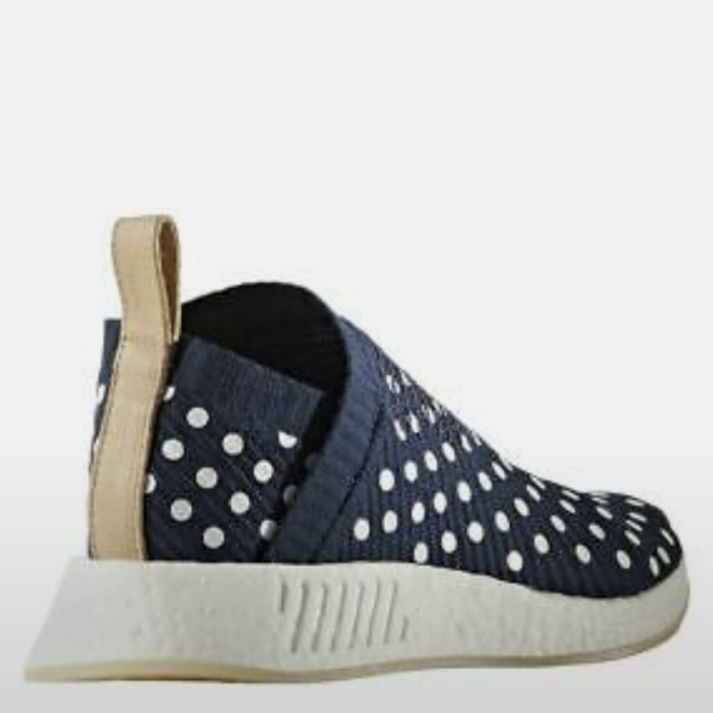 Adidas Originals NMD CS2 Navy Primeknit Ronin Sneaker PolkaDot